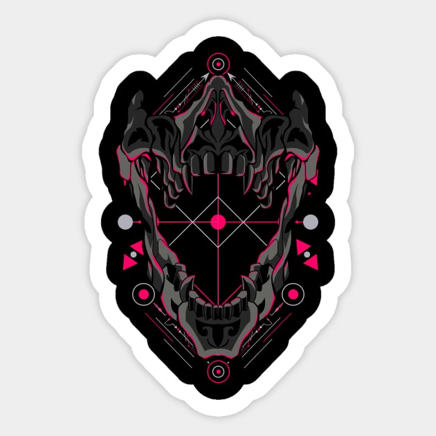 mask skull Sticker by SHINIGAMII